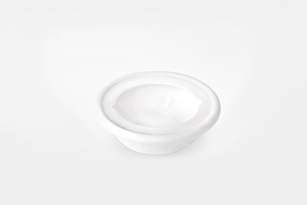 Diafragma contraceptivo de silicone em formato de cúpula flexível