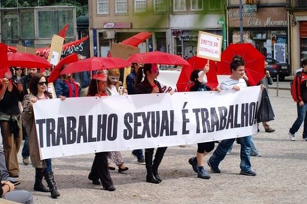 manifestação sobre trabalho sexual ser trabalho